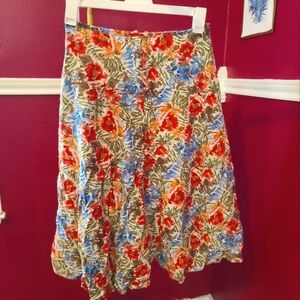 Floral skirt size 6 Christopher & Banks